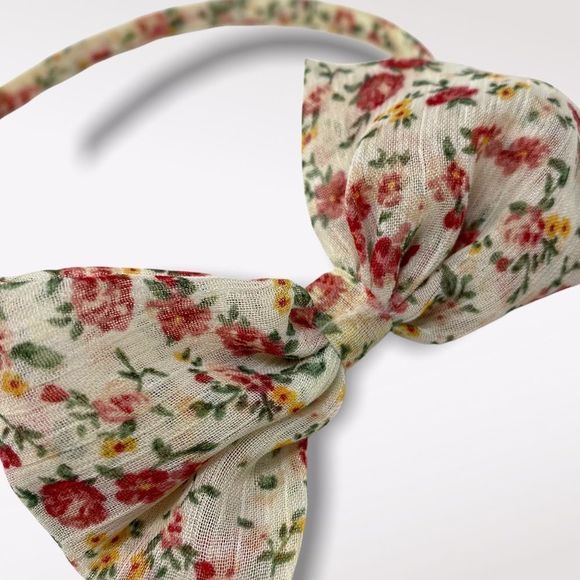 3/$15 Floral Bow Headband - Picture 3 of 4